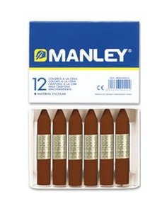 C 12 CERAS MANLEY UNICOLOR Nº29 PARDO